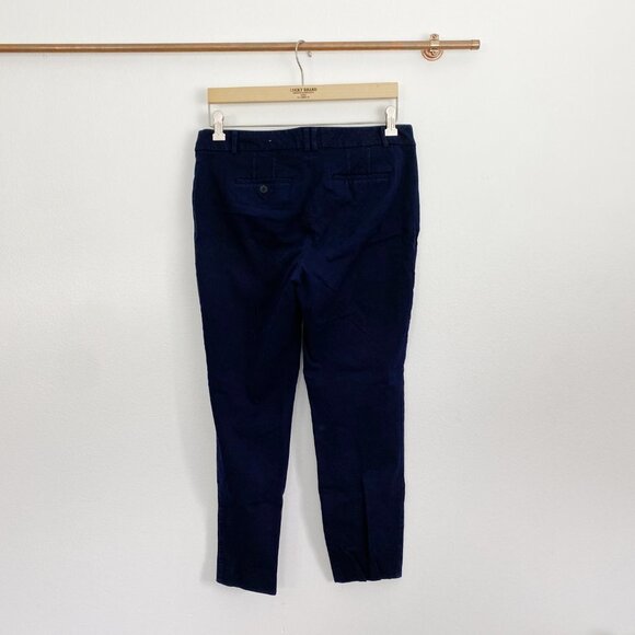 TALBOTS Navy High Waist Straight Pants size 8 Petite - Picture 2 of 2